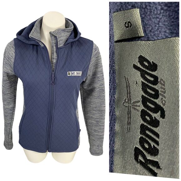 Renegade Jacket Womens Small Mt Shasta Blue Coat Hooded Full Zip Pockets - Picture 1 of 16